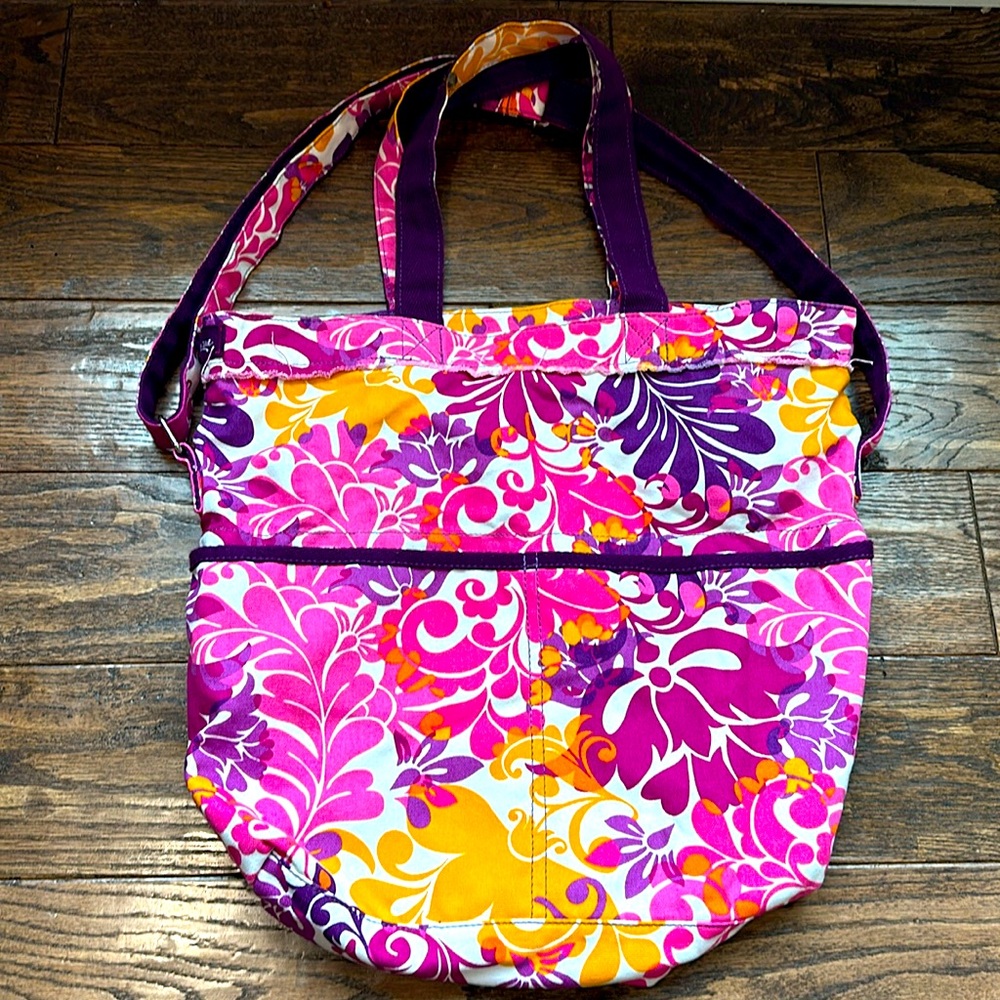 Thirty-One Retro Metro Crossbody Tote, Island Damask
